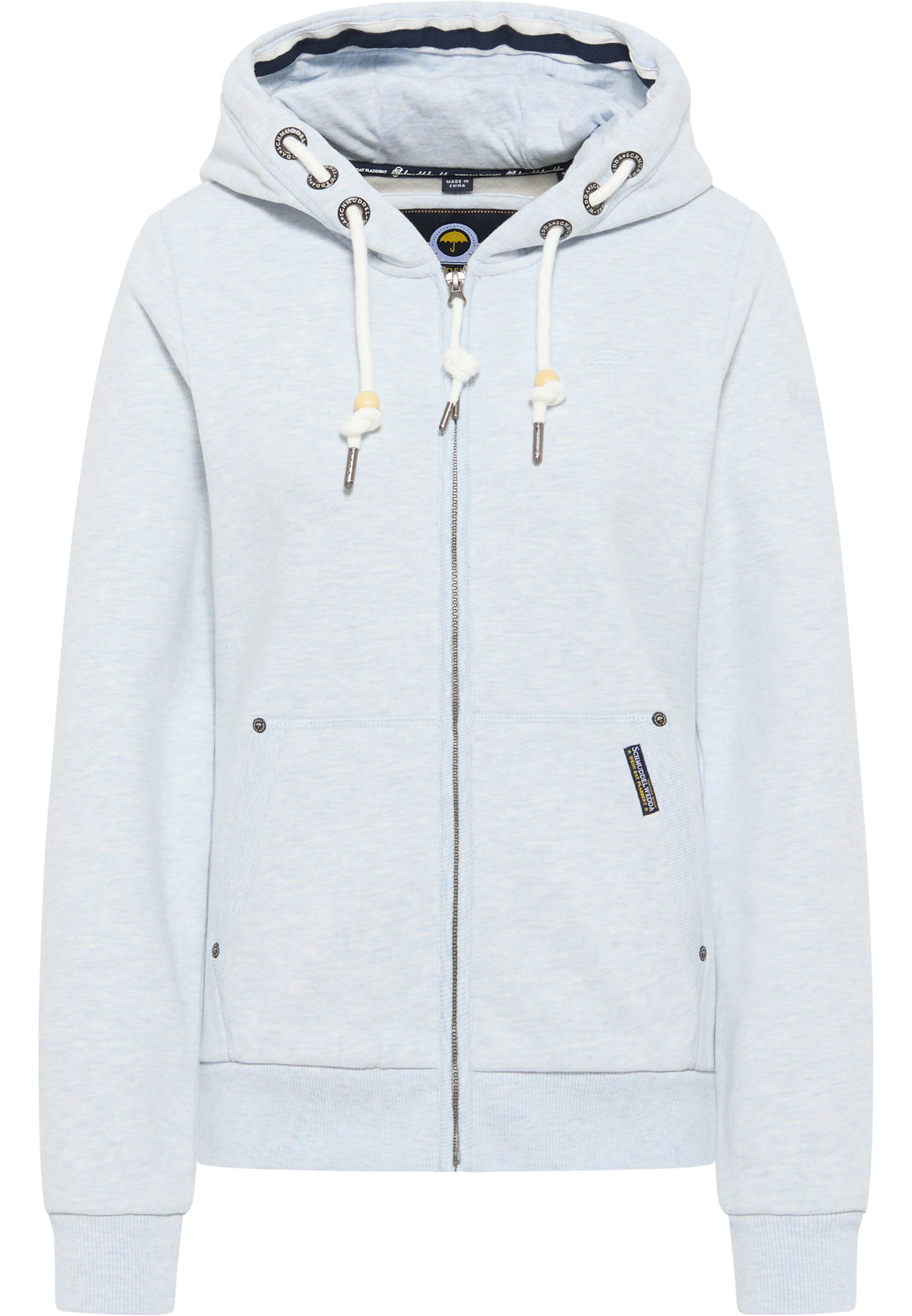 Frauen Sweat Schmuddelwedda Sweatjacke in Azur - OP57250 Frauen Sweat Schmuddelwedda Sweatjacke in Azur - OP57250