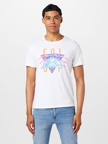 Regular T-Shirt 'Graphic Crewneck Tee' LEVI'S ® en blanc : devant