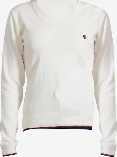 Jacey Quinn V-Neck With Arm Patch in beige / ecru, Produktansicht