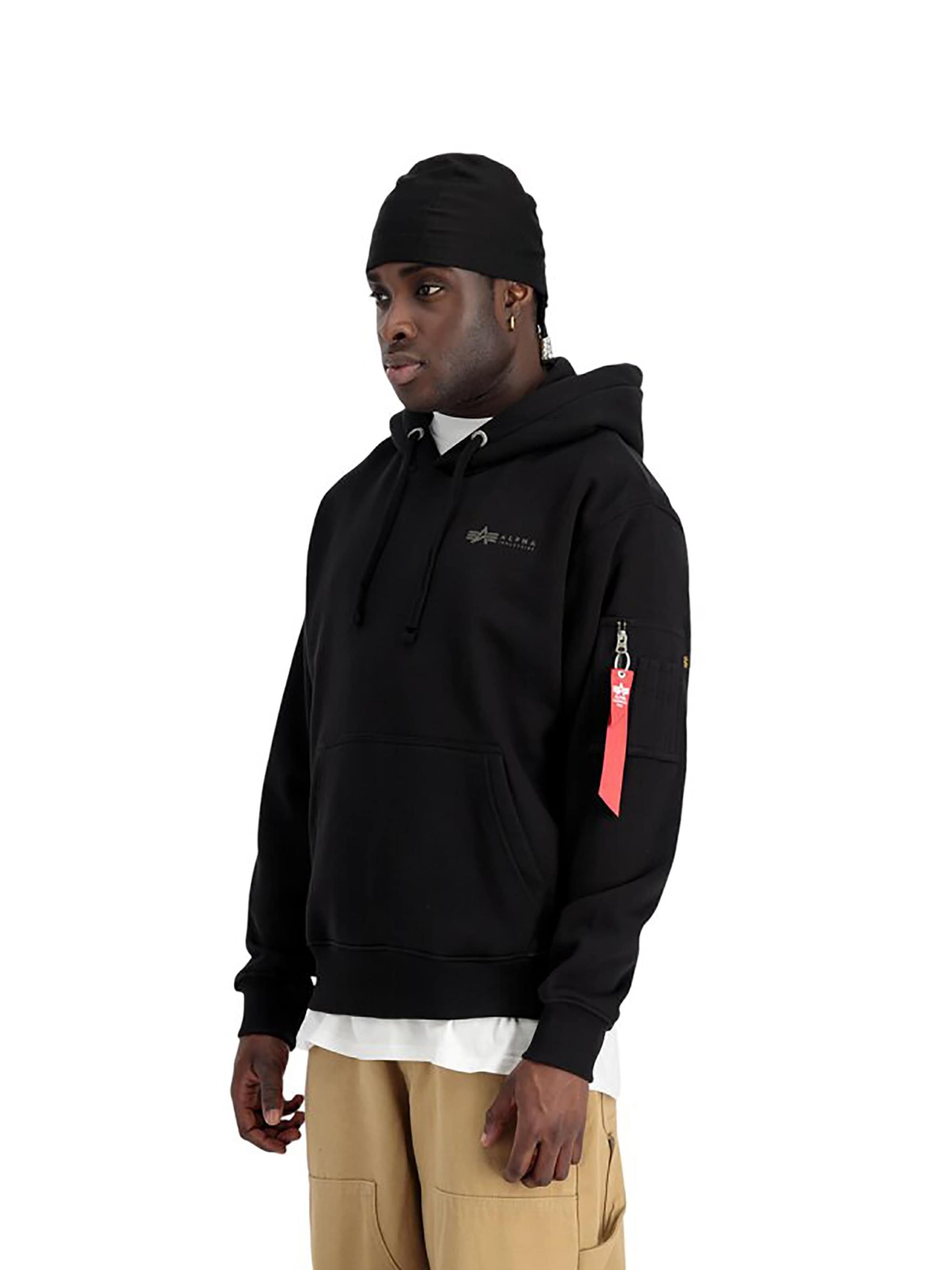 ALPHA INDUSTRIES Sweatshirt 'Air Force' in Black