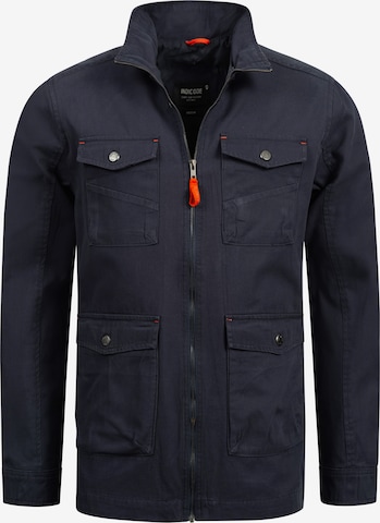 INDICODE JEANS Between-Season Jacket 'Simeon' in Blue: front