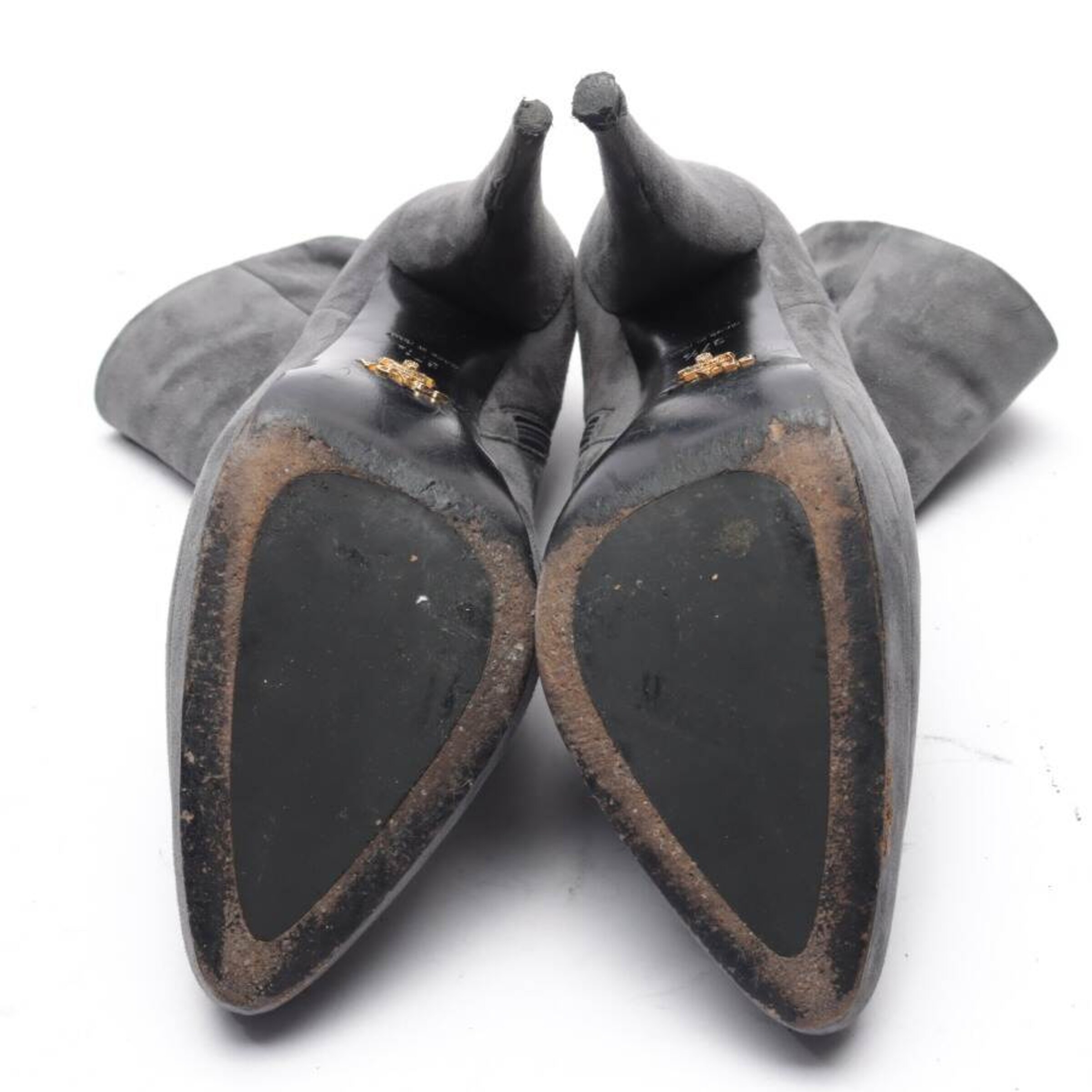 PRADA Dress Boots in 37,5 in Grey