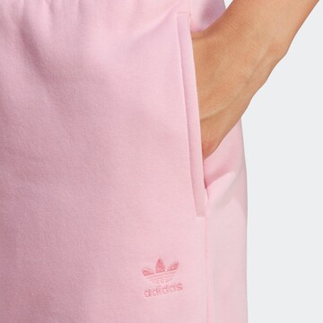 ADIDAS ORIGINALS Tapered Trousers 'Essentials Fleece' in Pink