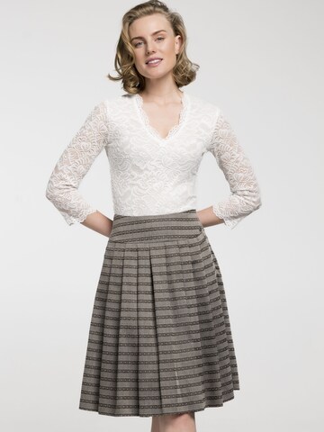 SPIETH & WENSKY Traditional skirt 'Babette' in Brown