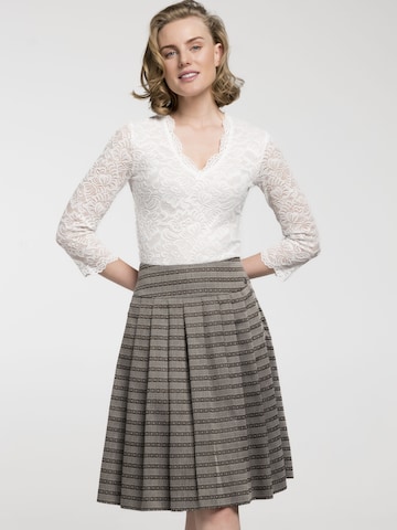 SPIETH & WENSKY Traditional Skirt 'Babette' in Brown