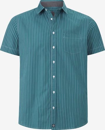 Jan Vanderstorm Button Up Shirt ' Perttu ' in Blue: front