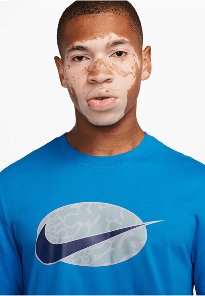 NIKE Shirt 'Swoosh SP24' in Blue / Light blue / Black, Item view