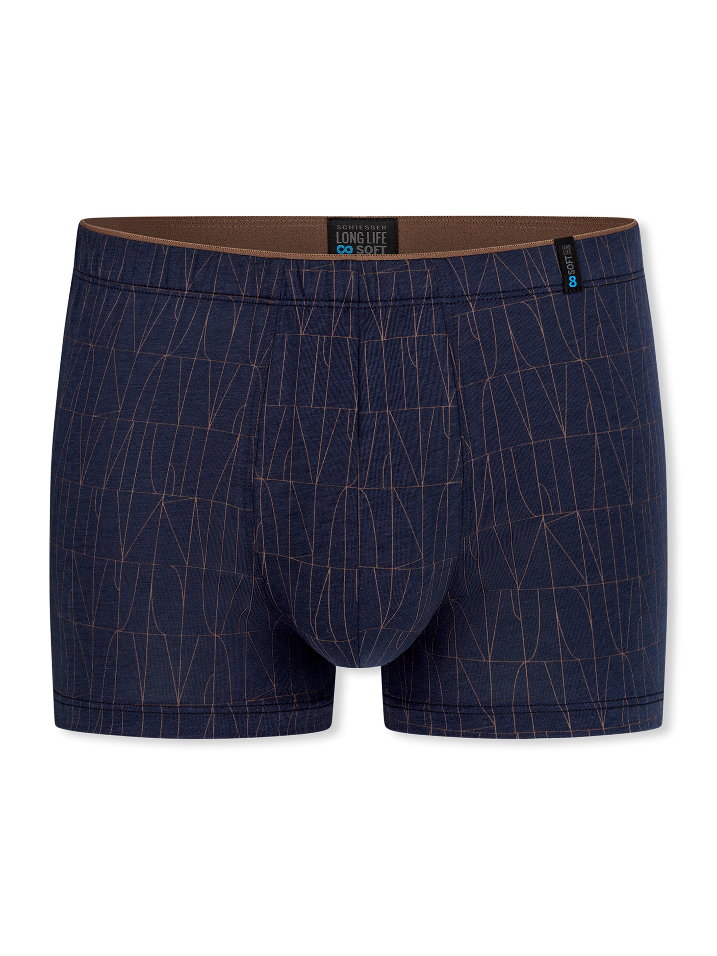 SCHIESSER Boxer shorts ' Long Life Soft ' in Blue: front