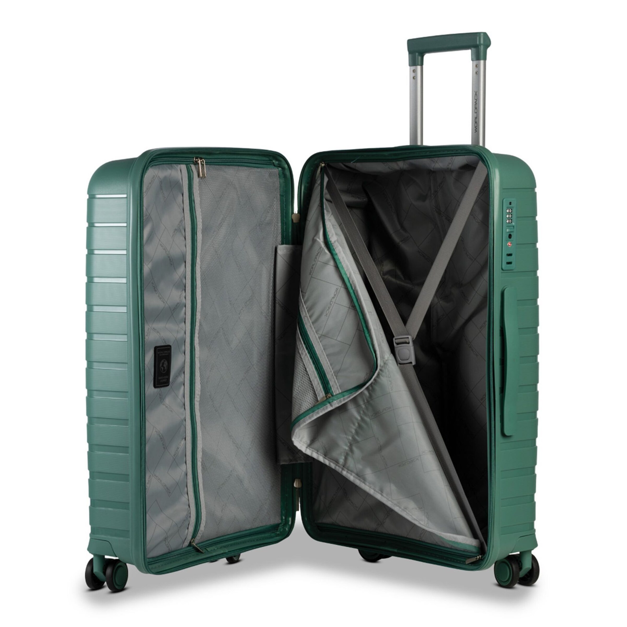 Worldpack Suitcase set 'Portland' in Green
