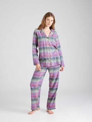 Lauren Ralph Lauren Pyjama in Groen: voorkant