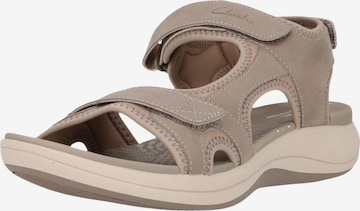 CLARKS Sandalen 'Mira Bay' in Grau: Vorderseite