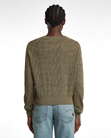 Pull-over 'Pointelle' G-STAR en vert
