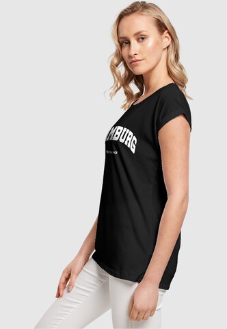 Merchcode T-Shirt 'Hamburg' in Schwarz