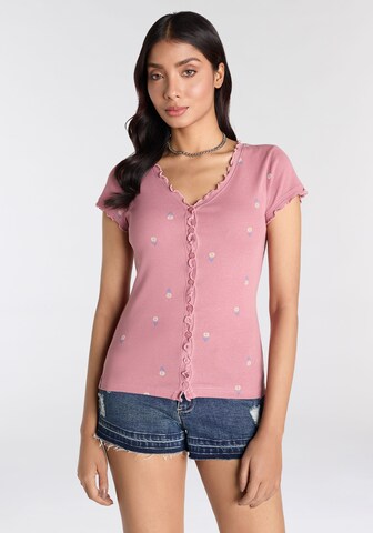 KangaROOS Shirt in Pink: Vorderseite
