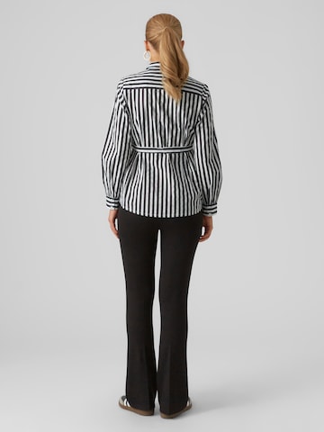 MAMALICIOUS Flared Leggings 'LUNA' in Schwarz