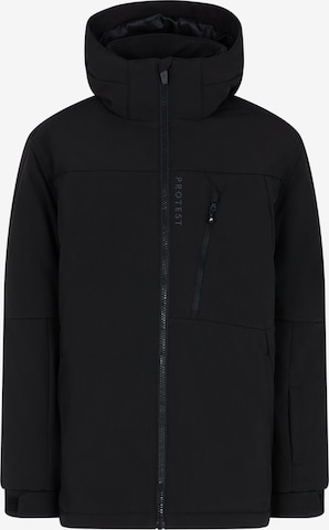PROTEST Athletic Jacket 'PRTLEO JR' in Black: front