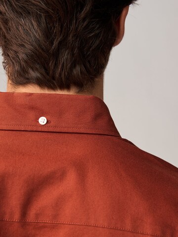 Next Slim fit Button Up Shirt in Red
