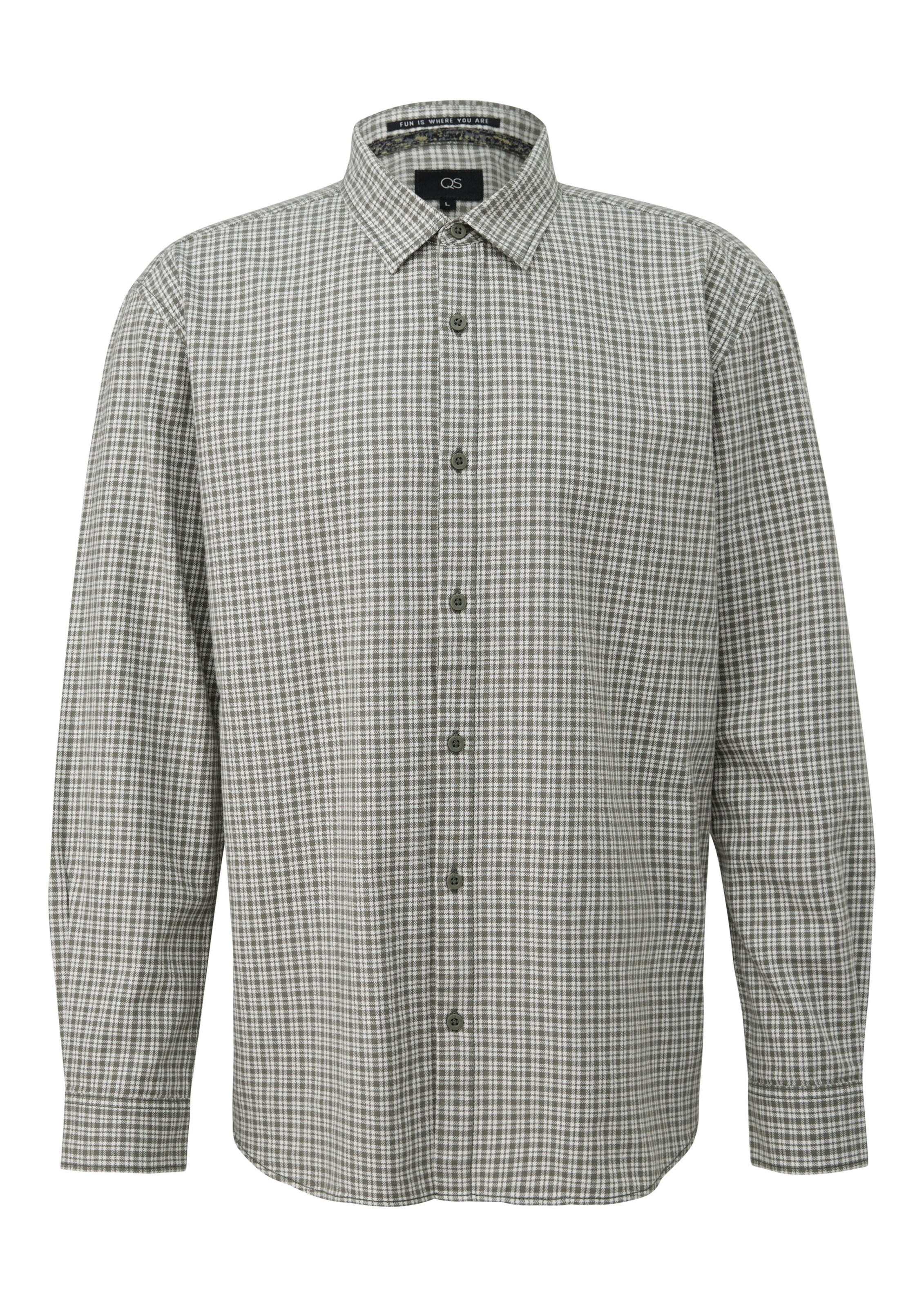 Coupe regular Chemise QS en blanc : devant