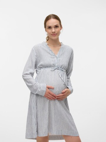Vero Moda Maternity Jurk 'BERTA PIA' in Blauw: voorkant