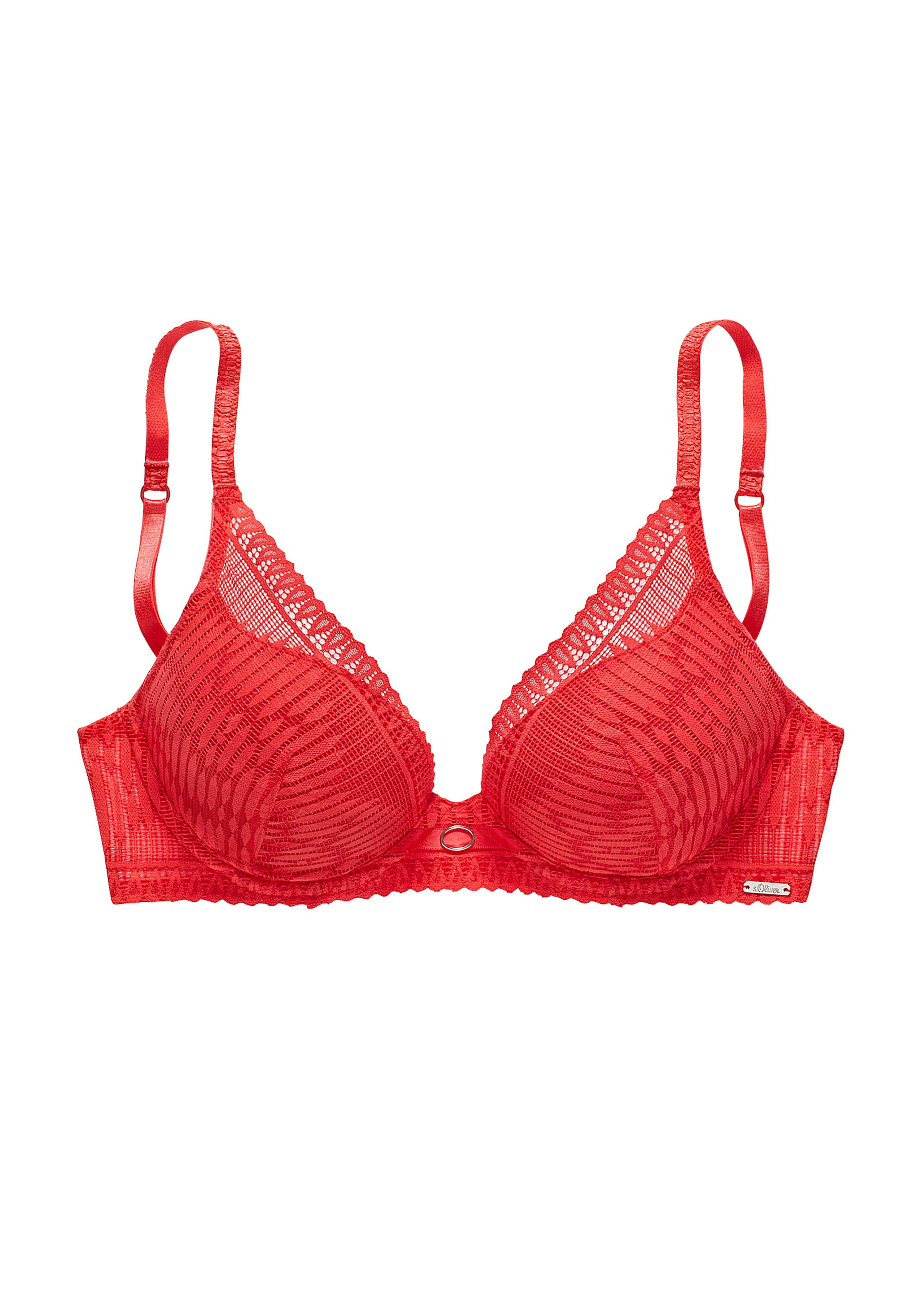 s.Oliver Бюстгальтер-минимайзер Бюстгальтер в Красный: спереди