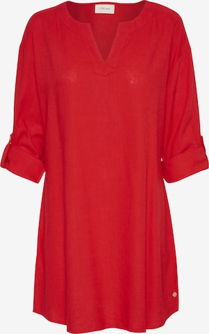 Cream Tunic 'Venta' in Red: front