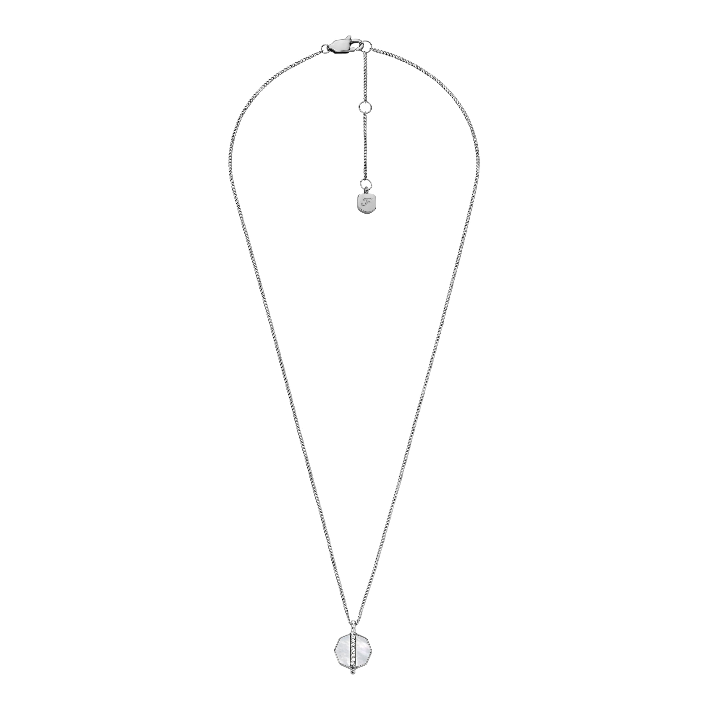 FOSSIL Necklace in Grey: front