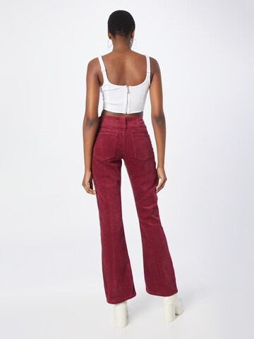 Nasty Gal Flared Pants in Red