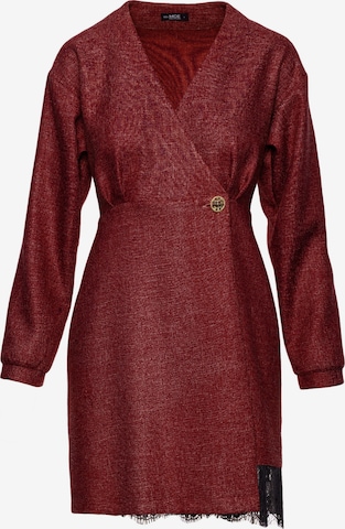 Rochie 'Sukienka tweedowa z koronką' de la made of emotion pe roșu: față