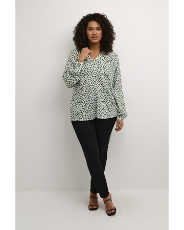 KAFFE CURVE Blouse 'Jalu' in Groen