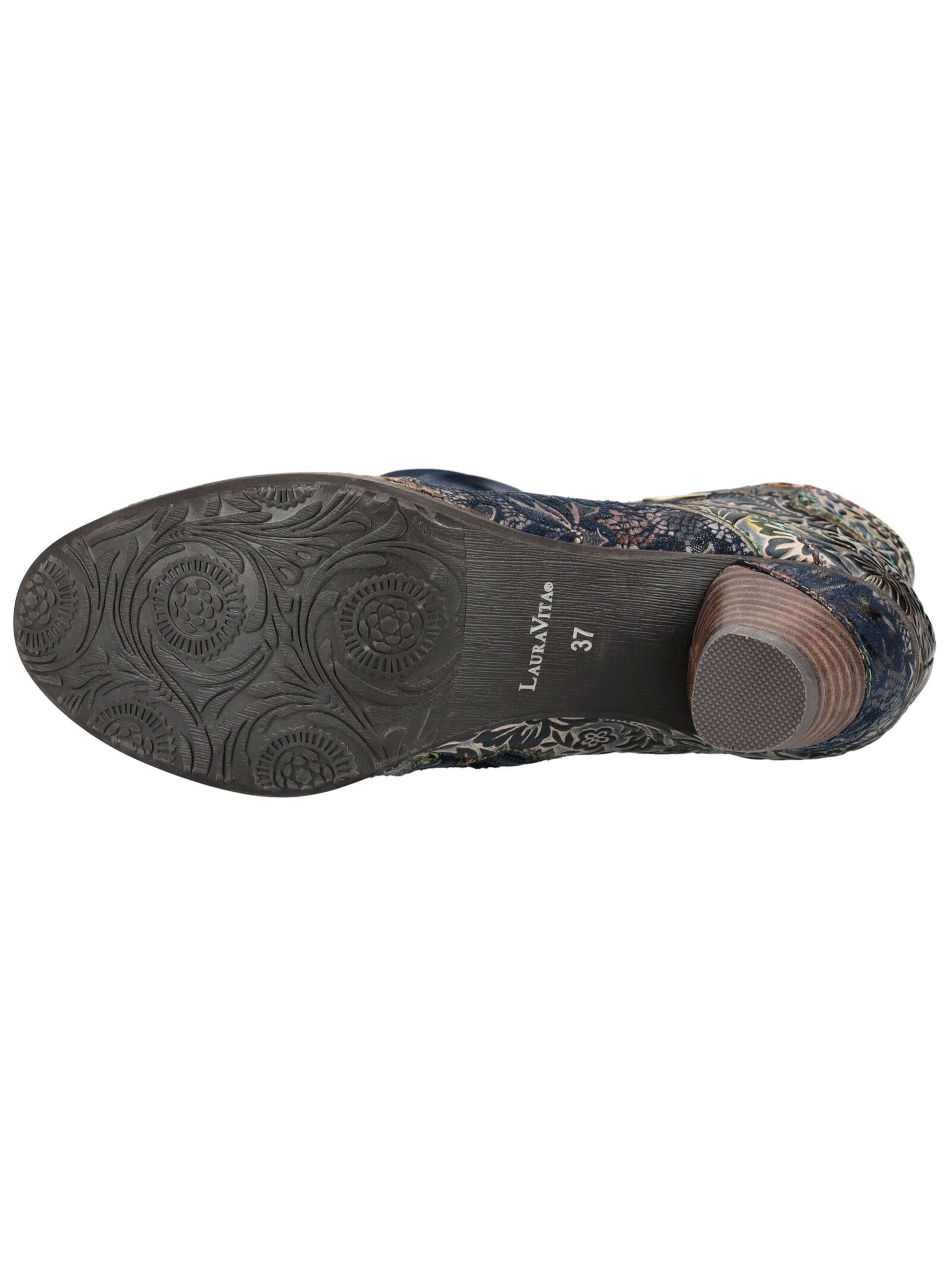 Laura Vita Lace-Up Ankle Boots in Blue