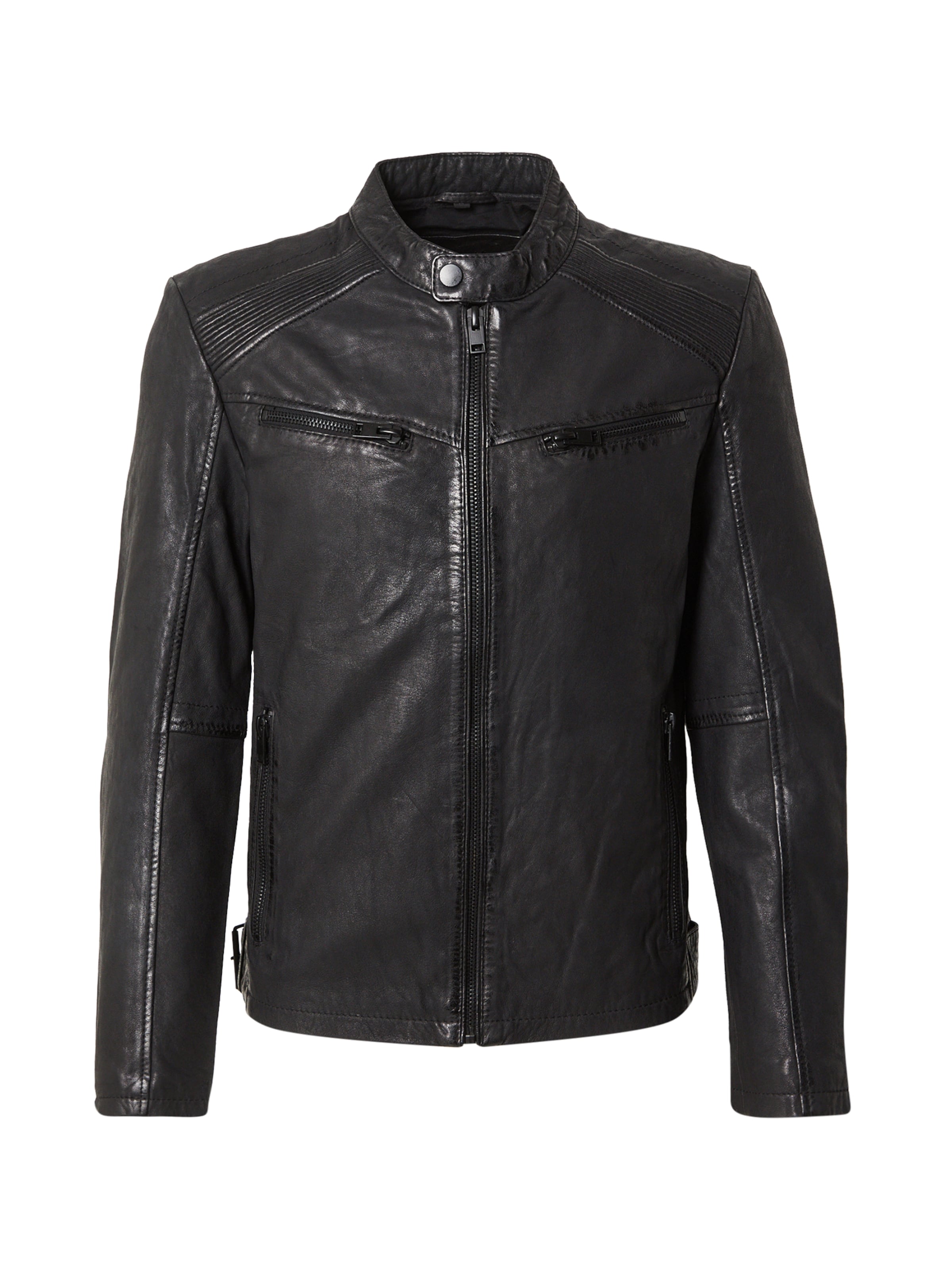 Mauritius Φθινοπωρινό και ανοιξιάτικο μπουφάν 'Taibo' σε μαύρο: μπροστά