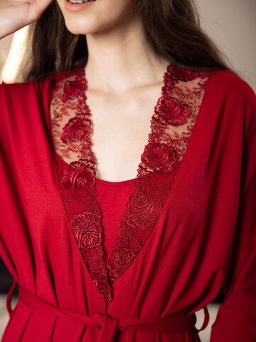 Momenti Per Me Morgenmantel 'Allure' in Rot