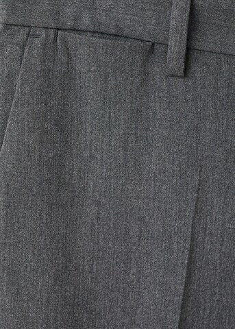 MANGO MAN Slim fit Pleated Pants 'Bologna' in Grey
