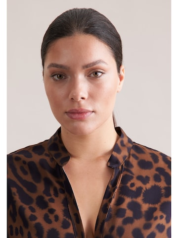 SEIDENSTICKER Shirt dress 'Schwarze Rose' in Brown