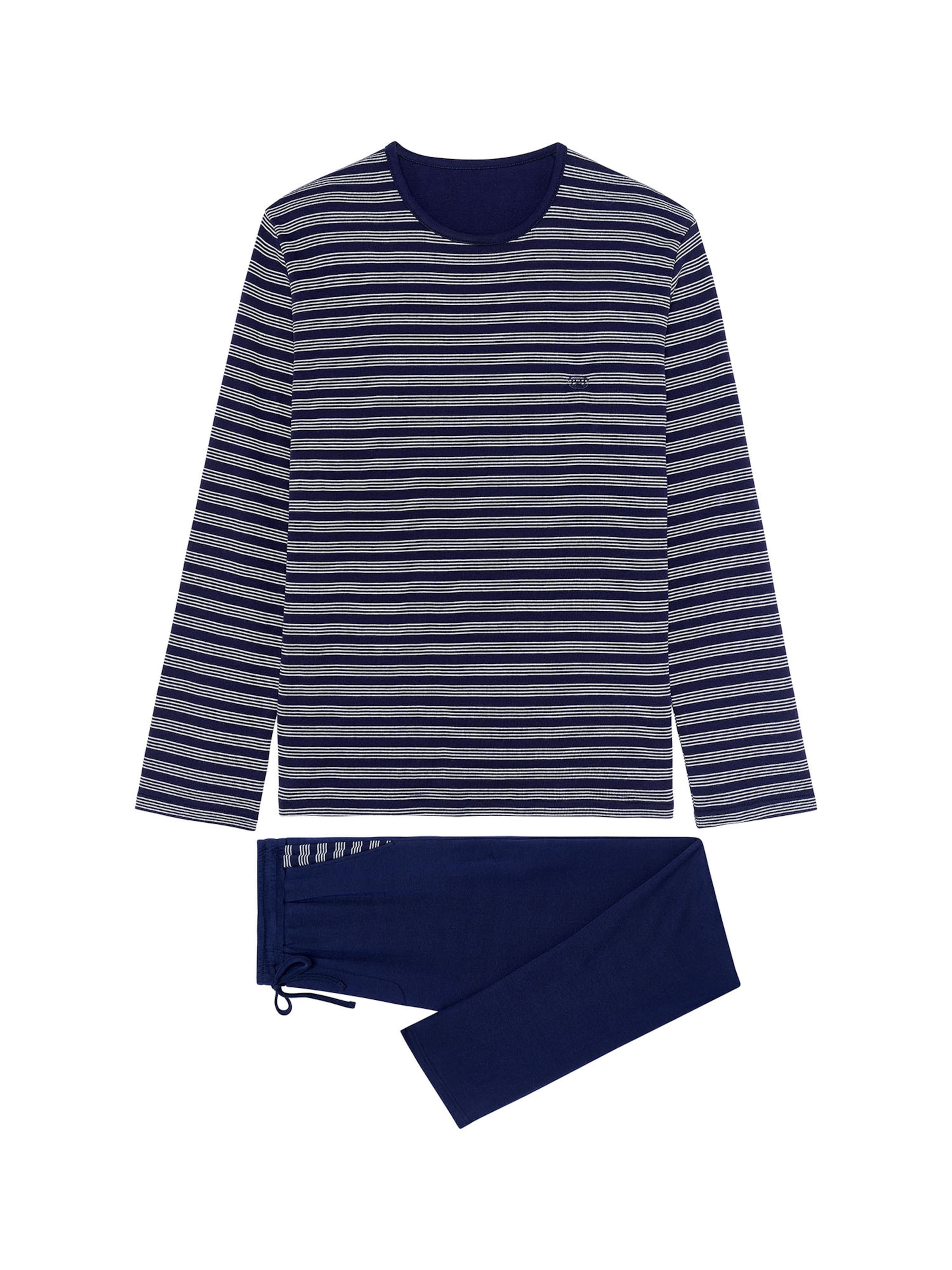 HOM Pyjama ' Freedom ' in Blau: Vorderseite
