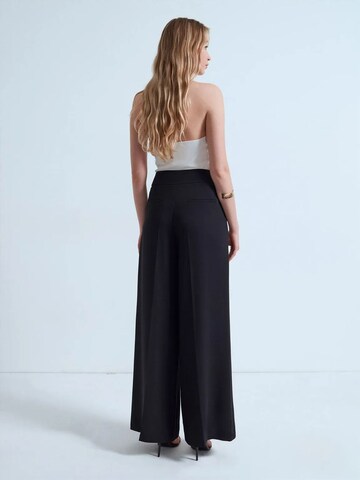 Dilvin Wide leg Pants in Black
