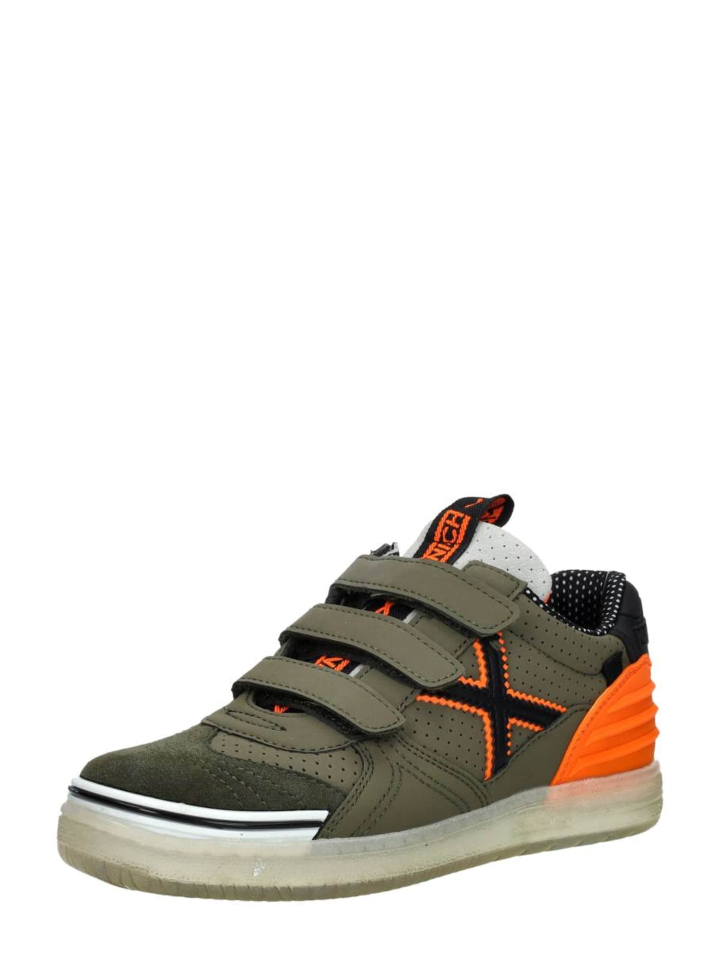 MUNICH Sneakers 'Klittenband Laag' in Groen