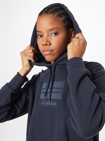 NAPAPIJRI Sweatshirt 'IBARRA' in Blauw