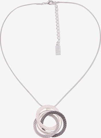 Leslii Necklace in Grey: front