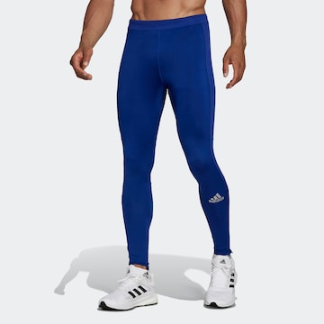 ADIDAS SPORTSWEAR Skinny Urheiluhousut värissä sininen