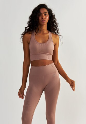 BeShaped Bustier Sport bh 'Femme Force' in Rood: voorkant