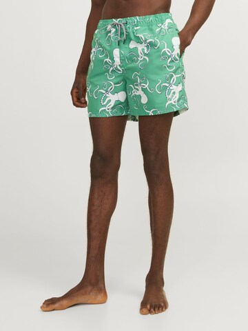 JACK & JONES Zwemshorts in Groen: voorkant