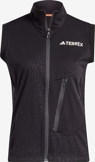 ADIDAS TERREX Sportweste 'Xperior Cross-Country Ski Softshell' in schwarz / weiß, Produktansicht