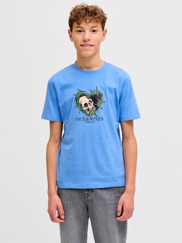 Jack & Jones Junior Paita 'JORCATSKILLS SKULL' värissä sininen: etupuoli