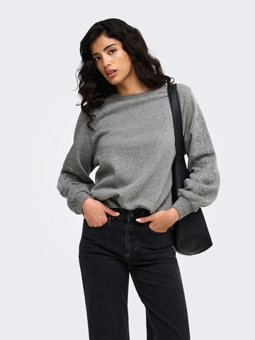 JDY Sweatshirt 'MESA' in Grijs: voorkant
