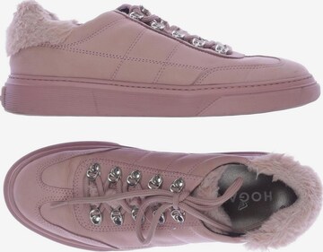 HOGAN Flats & Loafers in 38 in Pink: front
