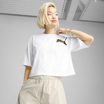 PUMA T-Shirt 'Leo Luxe' in Weiß