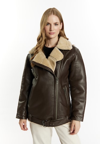 DreiMaster Vintage Winter jacket in Brown: front