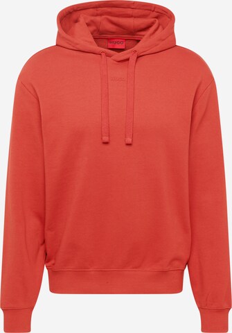 HUGO Sweatshirt 'DAPO' in Red: front