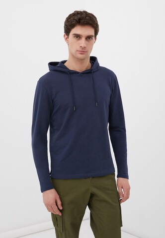 Finn Flare Sweatshirt 'Basic' in Blauw: voorkant